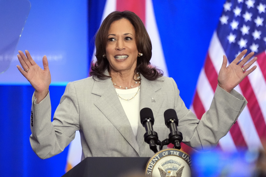 FILE - Vice President Kamala Harris speaks at an event May 1, 2024, in Jacksonville, Fla. She&rsquo;s already broken barriers, and now Harris could soon become the first Black woman to head a major party&#039;s presidential ticket after President Joe Biden&rsquo;s ended his reelection bid. The 59-year-old Harris was endorsed by Biden on Sunday, July 21, after he stepped aside amid widespread concerns about the viability of his candidacy.