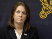 FILE - Secret Service Director Kimberly Cheatle attends a news conference, June 4, 2024, in Chicago.  Cheatle and the Secret Service are under intense scrutiny following an assassination attempt on former President Donald Trump during a rally Saturday, July 13, in Pennsylvania. He was injured and people across the political spectrum are wondering how a gunman could get so close to the presumptive Republican presidential nominee when he was supposed to be carefully guarded.