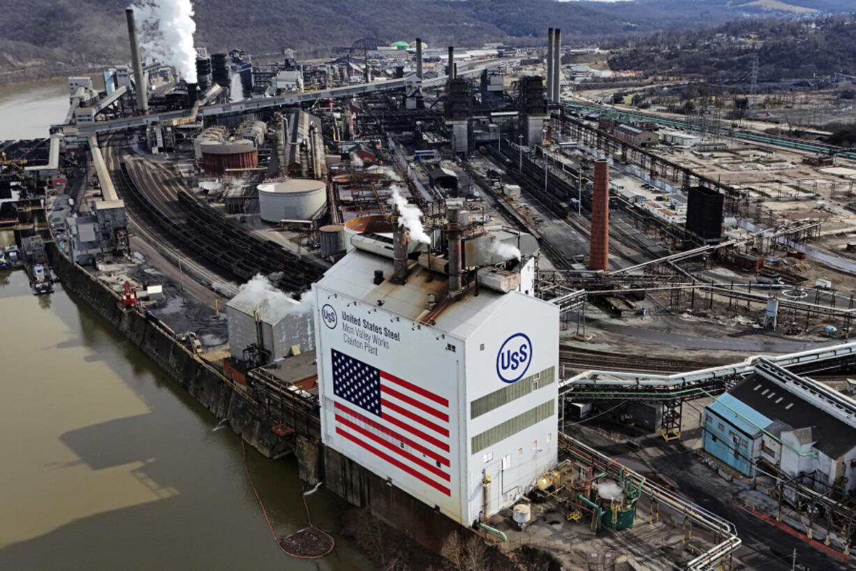 FILE - The United States Steel Mon Valley Works Clairton Plant in Clairton, Pa., is shown on Monday, Feb. 26, 2024. Generations of Pittsburghers have worked at steel mills, rooted for the Steelers or ridden the rollercoaster at Kennywood amusement park, giving them a bird&rsquo;s eye view of the massive smokestacks of Edgar Thomson Works, the region&rsquo;s last blast furnace. Now, steel town USA&rsquo;s most storied steel company, U.S. Steel, is on the cusp of being bought by Japanese steelmaker Nippon Steel Corp. in a deal that is kicking up an election-year political maelstrom across America&rsquo;s industrial heartland. (AP Photo/Gene J.