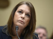 U.S. Secret Service Director Kimberly Cheatle testifies about the attempted assassination of former President Donald Trump at a campaign event in Pennsylvania before the House Oversight and Accountability Committee, at the Capitol, Monday, July 22, 2024 in Washington.