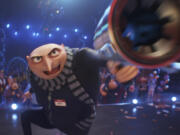 This image release by Illumination &amp; Universal Pictures shows Gru, voiced by Steve Carell, in a scene from &ldquo;Despicable Me 4,&rdquo; (Illumination &amp; Universal Pictures via AP)