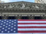 The New York Stock Exchange is seen on Wednesday, July 3, 2024, in New York. Wall Street is leaning toward minuscule gains before the bell ahead of the Fourth of July holiday.