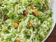 This 2019 image shows a caesar salad recipe in New York.