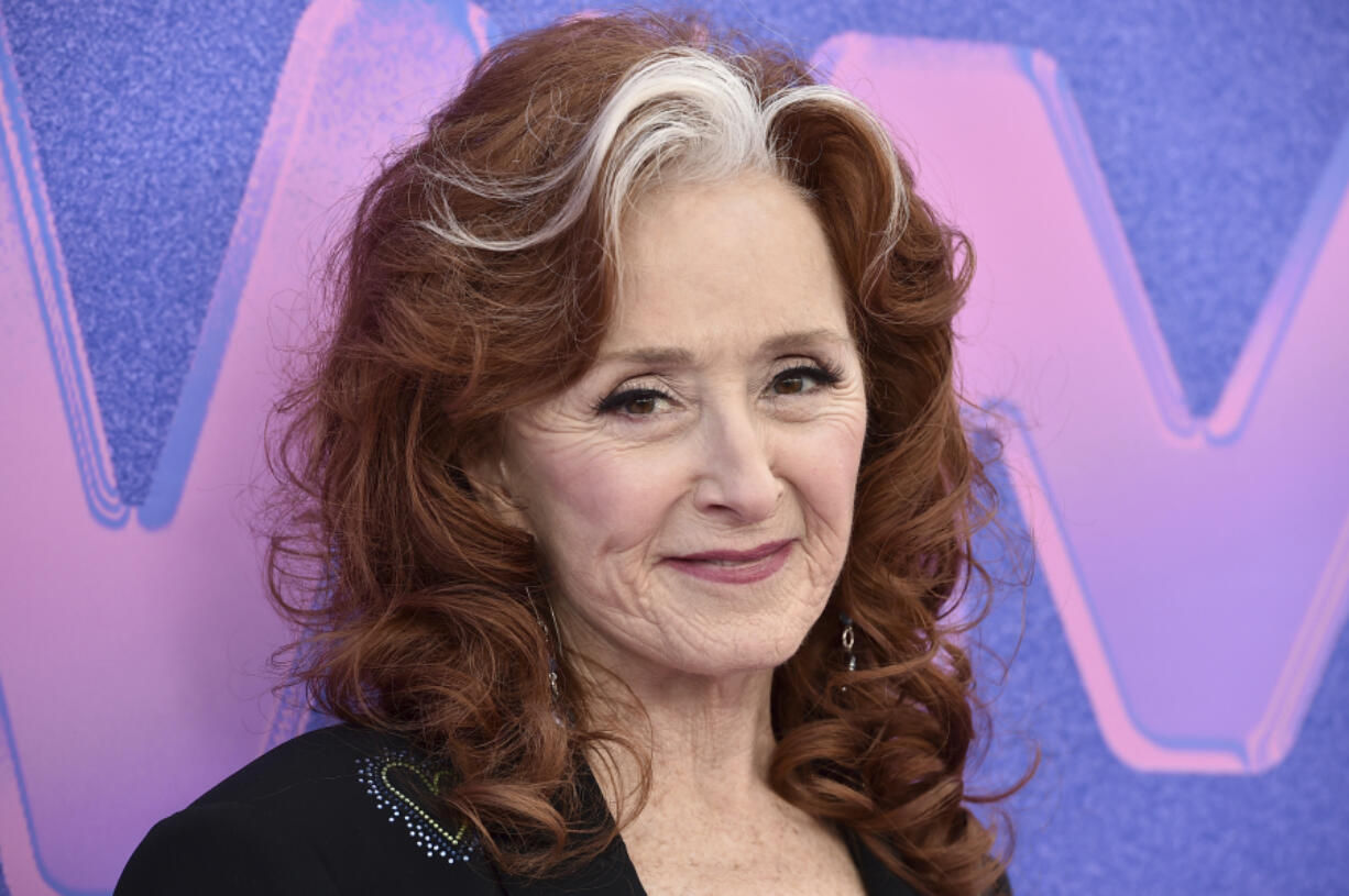 FILE - Bonnie Raitt arrives at the Billboard Women in Music Awards, March 2, 2022, at the YouTube Theater in Los Angeles. The 47th Kennedy Center class will be honored with an evening of tributes, testimonials and performances on Dec. 8 at Washington&rsquo;s John F. Kennedy Center for the Performing Arts.