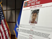 Federal prosecutors announced Thursday, July 25, 2024, that they have indicted a North Korean national in a conspiracy to hack hospitals, military bases and NASA, in Kansas City, Kan. Rim Jong Hyok is wanted by the FBI.