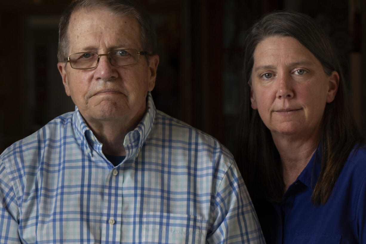 William Bortz, left, stands alongside his daughter, Ave Williams, at his senior living center, Friday, May 17, 2024, in San Diego. Bortz said criminals stole his family&#039;s nest egg of almost $700,000 in an elaborate scheme. Sophisticated overseas criminals are stealing tens of billions of dollars from Americans every year, a crime wave that&#039;s projected to get worse as the U.S. population ages and technology like AI makes it easier than ever to perpetrate fraud and get away with it.