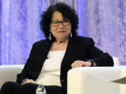 FILE - Supreme Court Justice Sonia Sotomayor attends a panel discussion, Feb. 23, 2024 in Washington.