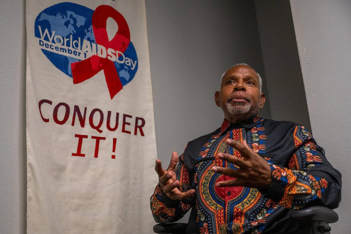 MacArthur Flournoy, 64, talks about the importance of AIDS awareness for African Americans on June 21, 2024. (Renv&copy;e C.