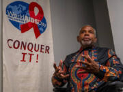 MacArthur Flournoy, 64, talks about the importance of AIDS awareness for African Americans on June 21, 2024. (Renv&copy;e C.