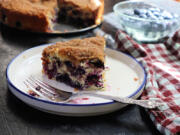 Blueberry coffee cake is the perfect seasonal breakfast for a summer morning.