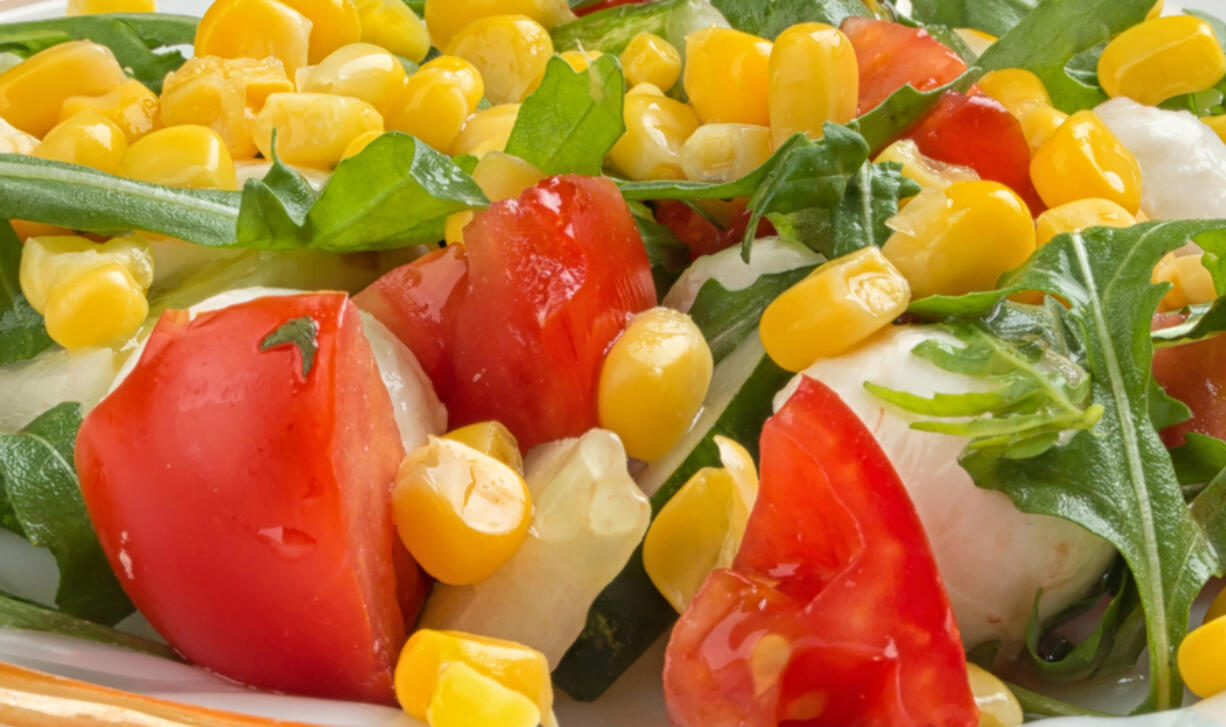 Corn and tomatoes can be the base of a great summer salad.