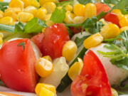 Corn and tomatoes can be the base of a great summer salad.