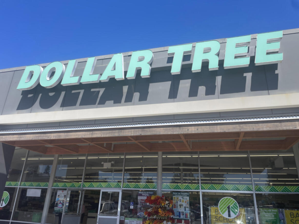 A Dollar Tree storefront in Washington.