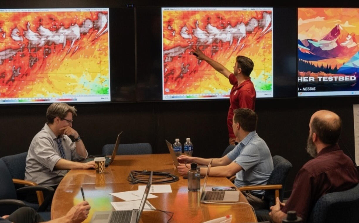 The National Oceanic and Atmospheric Administration tested its new AI fire monitoring technology, the Next Generation Fire System, at its fire weather testbed in Colorado in June.