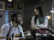 Ryan Reynolds, left, and Cailey Fleming in &ldquo;IF.&rdquo; (Jonny Cournoyer/Paramount Pictures/TNS)