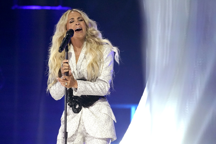 Carrie Underwood performs at the CMT Music Awards on May 5, 2021, in Nashville, Tenn. The country superstar will be joining "American Idol" as a judge on its new season next year. Underwood won the TV singing competition in 2005.