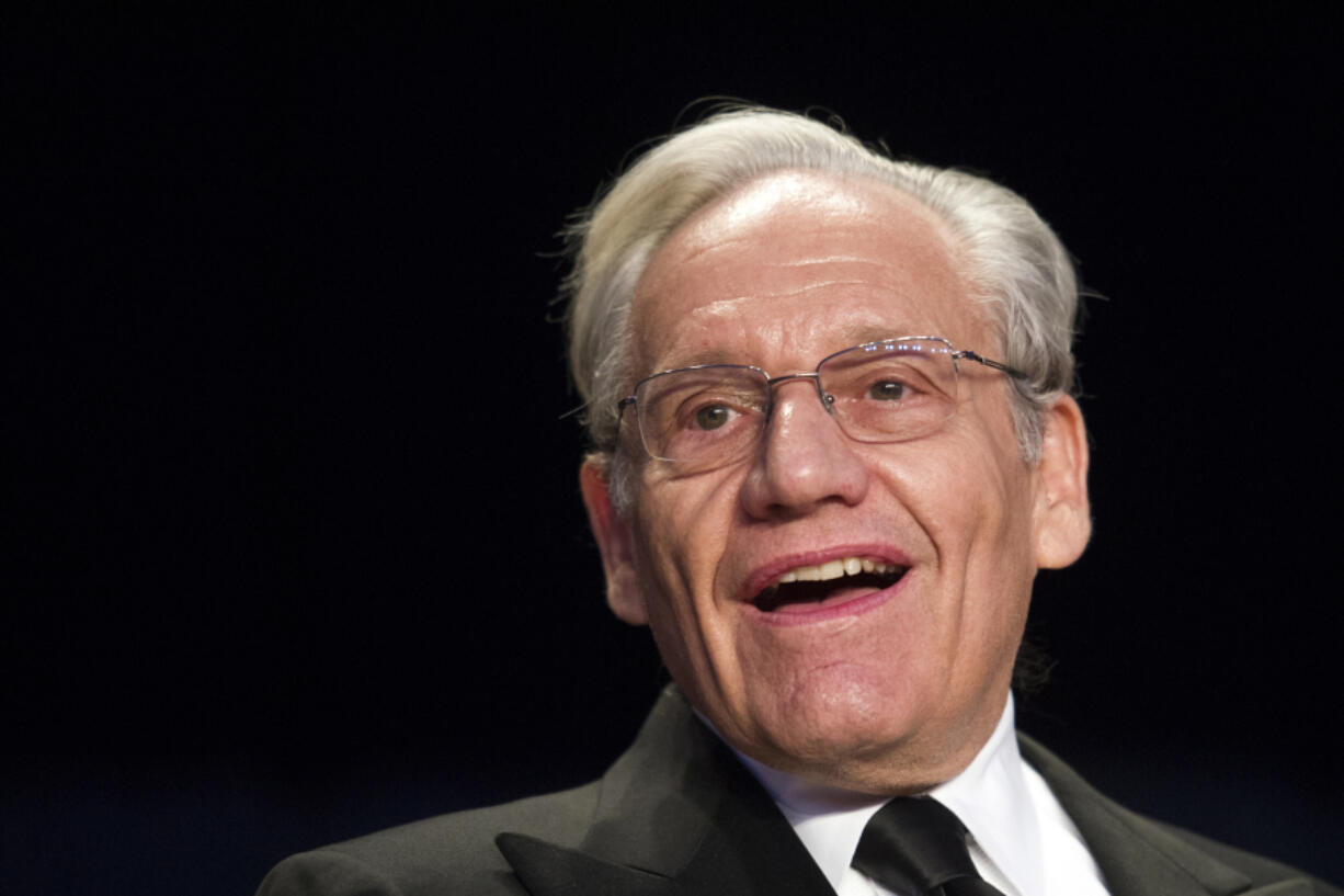 Journalist Bob Woodward sits at the head table April 29, 2017, during the White House Correspondents&rsquo; Dinner in Washington.