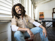 Kinglsey Ben-Adir as Bob Marley in &ldquo;Bob Marley: One Love.&rdquo; (Chiabella James/Paramount Pictures)