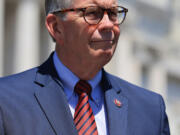 Rep. Tim Walberg (R-MI) during a news conference outside the U.S. Capitol on May 19, 2021, in Washington, D.C.