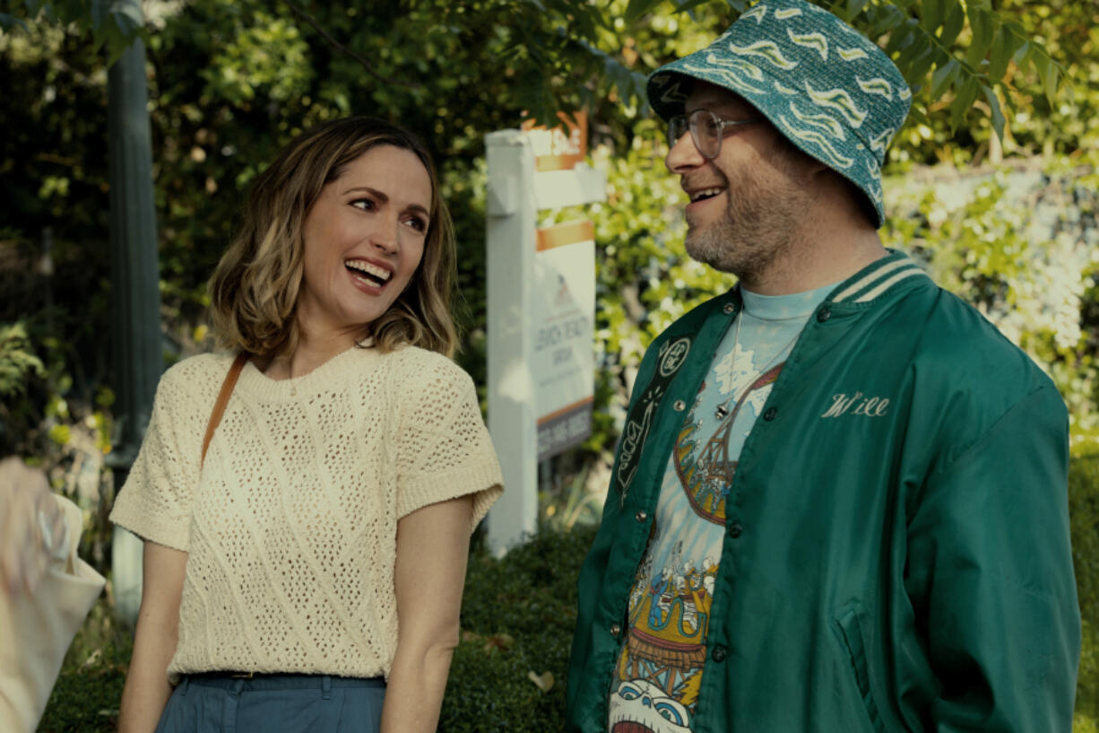 Rose Byrne, left, and Seth Rogen in &ldquo;Platonic,&rdquo; which Apple TV+ renewed for a second season.