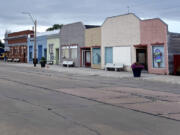 The quiet main drag in Butte, Nebraska, where Tim Walz moved with his family when he was a teenager.