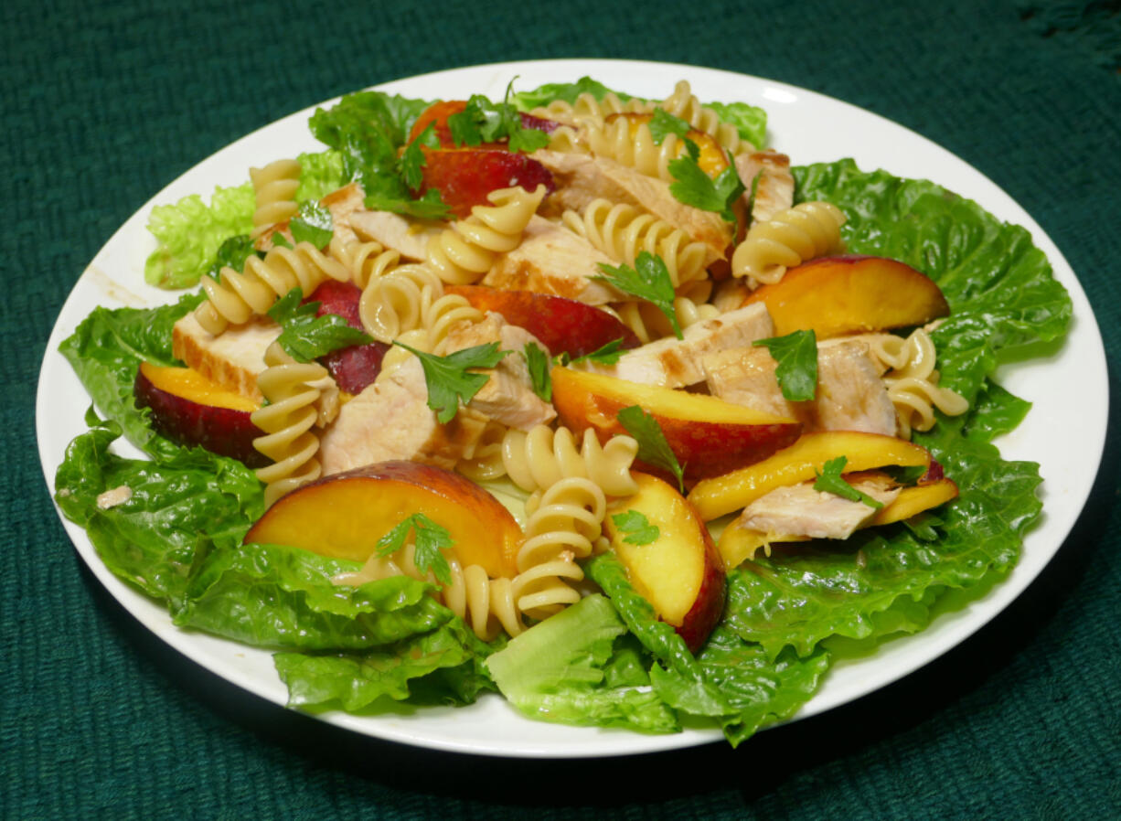 Pork and Peach Summer Salad.