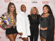 From left, Tamar Braxton, Towanda Braxton, Evelyn Braxton and Trina Braxton attend &ldquo;The Braxtons&rdquo; premiere screening event Aug. 8 at Westside Cultural Arts Center in Atlanta.