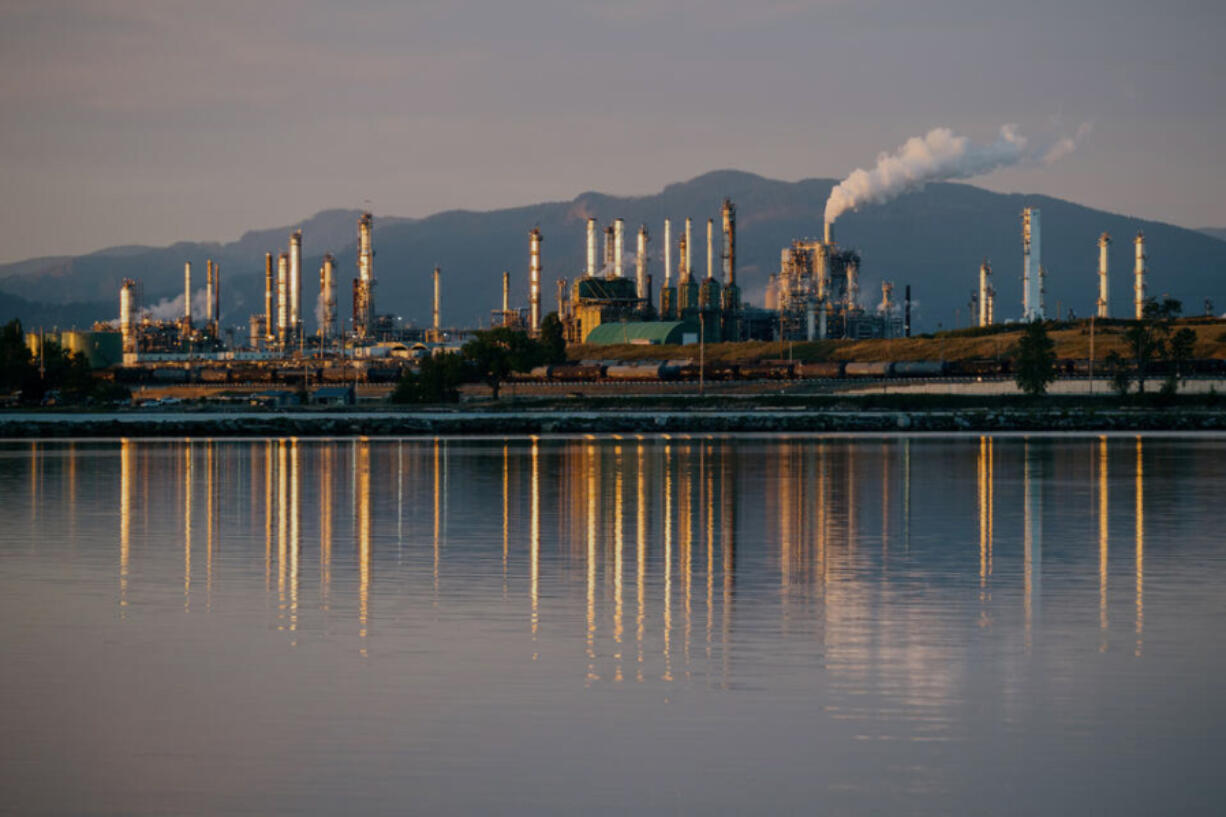 Marathon&Ccedil;&fnof;&Ugrave;s refinery on March Point, just outside Anacortes, Washington on Aug 1, 2024.