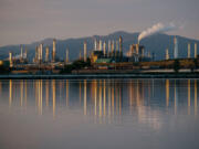 Marathon&Ccedil;&fnof;&Ugrave;s refinery on March Point, just outside Anacortes, Washington on Aug 1, 2024.