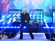 Joe Elliott of Def Leppard performs July 13 during the &ldquo;Summer Stadium&rdquo; tour at Truist Park in Atlanta.