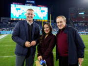 Al Michaels, right, will be in Amazon Prime Video&rsquo;s booth for &ldquo;Thursday Night Football.&rdquo; (Prime Video)