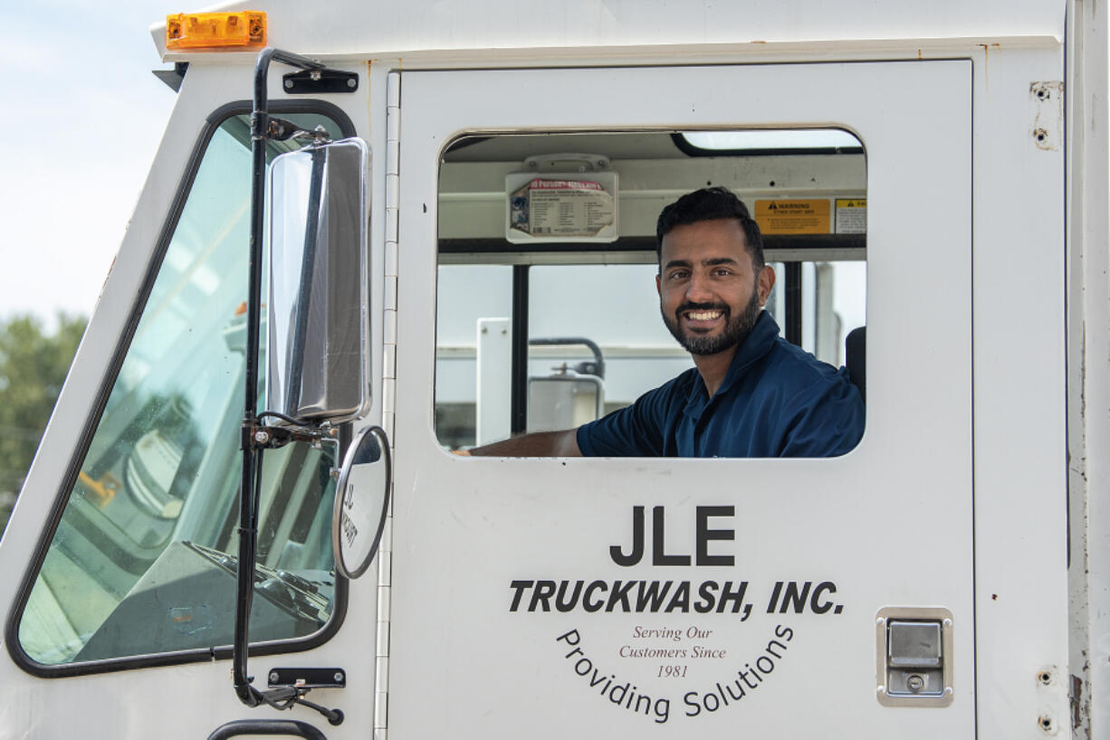 Rahul Natesh of JLE Truckwash developed a distribution center-based service for cleaning refrigerated trailers.