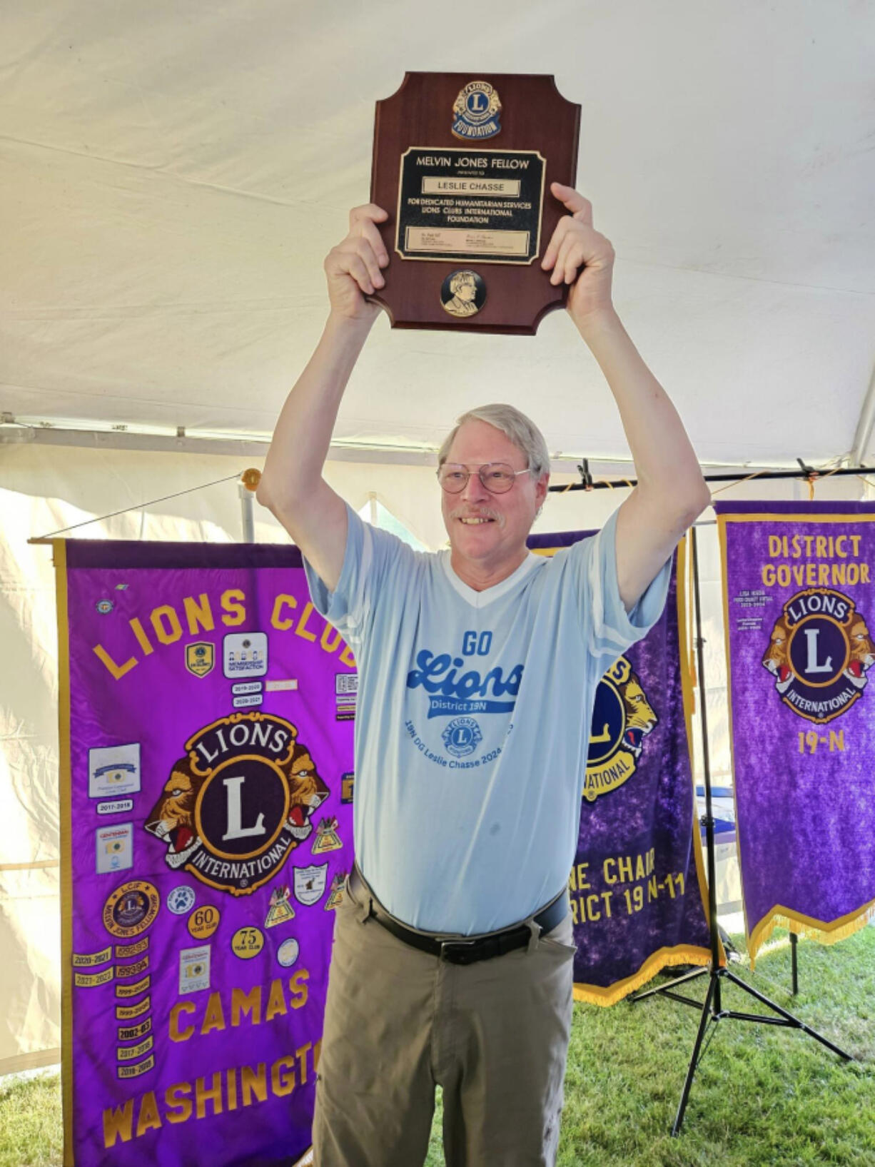 Camas Lions member Leslie Chasse has been awarded the Melvin Jones Fellowship.