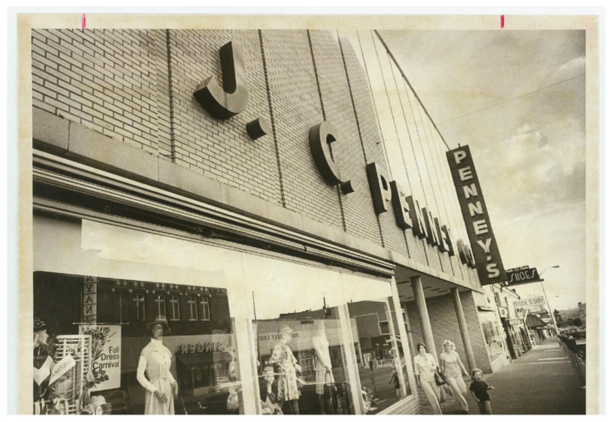 JCPenney operated in downtown Vancouver in 1976 before it moved to the Vancouver Mall. Clash Beauty Collective now occupies the building on Main Street.