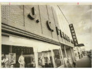 JCPenney operated in downtown Vancouver in 1976 before it moved to the Vancouver Mall. Clash Beauty Collective now occupies the building on Main Street.