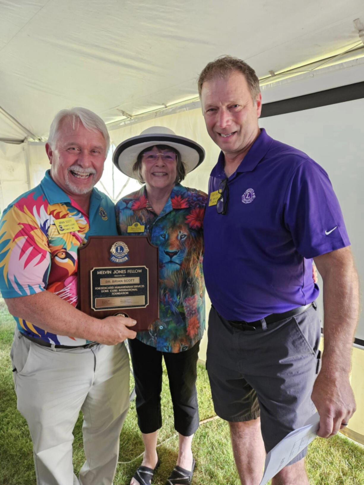 The Camas Lions Club recently recognized Brian M.