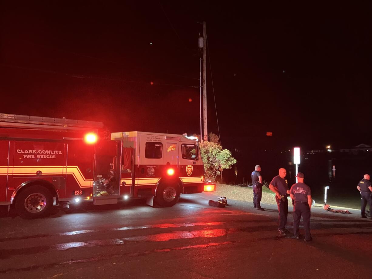 Clark Cowlitz Fire Rescue was called to Horseshoe Lake Park in Woodland to search for a man that drowned while trying to evade police early Thursday morning.