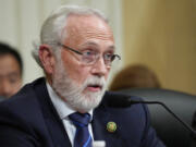 Rep. Dan Newhouse, R-Wash., questions witnesses during a hearing of a special House committee dedicated to countering China, on Capitol Hill, Tuesday, Feb. 28, 2023, in Washington.