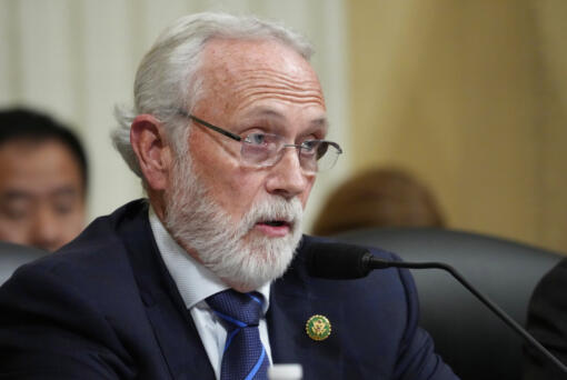 Rep. Dan Newhouse, R-Wash., questions witnesses during a hearing of a special House committee dedicated to countering China, on Capitol Hill, Tuesday, Feb. 28, 2023, in Washington.