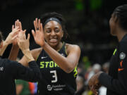 Seattle Storm forward Nneka Ogwumike scored 24 points to help lead Seattle to an 83-77 win over the Washington Mystics, on Tuesday, Aug. 20, 2024, at Washington, D.C.