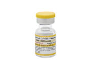 This photo provided by Pfizer in August 2024 shows a vial of the company&rsquo;s updated COVID vaccine for ages 6 months-5 years old, approved by the U.S. Food and Drug Administration on Thursday, Aug. 22, 2024.