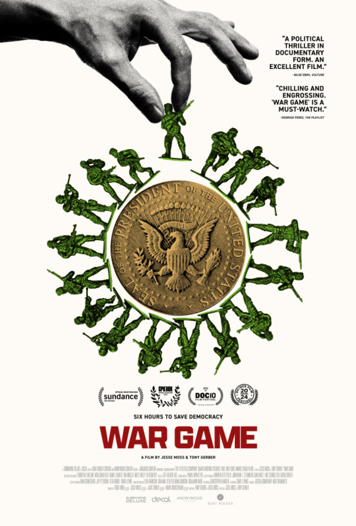 This image released by Submarine Deluxe shows promotional art for &ldquo;War Game.&rdquo; (Submarine Deluxe via AP)