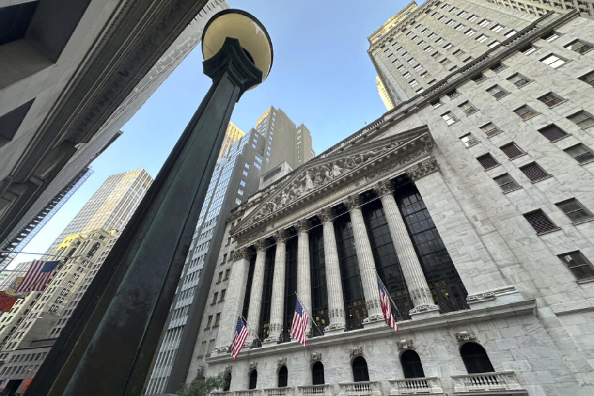 The New York Stock Exchange is shown on Wednesday, Aug. 21, 2024, in New York.