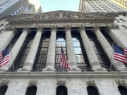 The New York Stock Exchange is shown on Tuesday, Aug. 13, 2024, in New York.