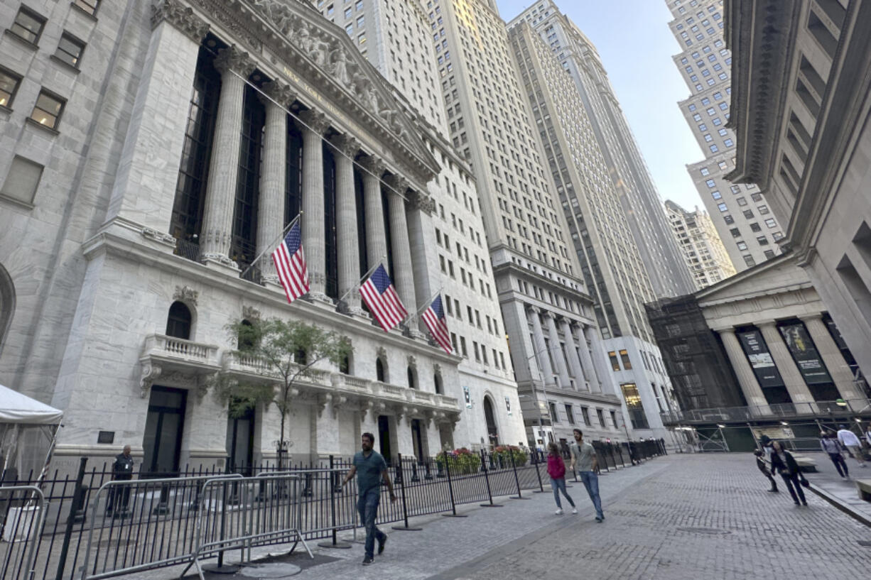 The New York Stock Exchange is shown on Wednesday, Aug. 21, 2024, in New York.