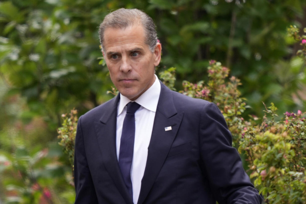 FILE - Hunter Biden departs from federal court June 11, 2024, in Wilmington, Del.