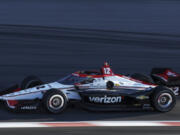 Will Power drives during an IndyCar auto race on Saturday, Aug. 17, 2024, at World Wide Technology Raceway in Madison, Ill. (Zachary Linhares/St.