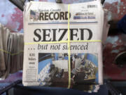 FILE - A stack of the Marion County Record sits in the back of the newspaper&rsquo;s building, awaiting unbundling, sorting and distribution, Aug. 16, 2023, in Marion, Kan. Two special prosecutors said Monday, Aug. 5, 2024, that they plan to file a criminal obstruction of justice charge against a former central Kansas police chief over his conduct following a raid last year on his town&rsquo;s newspaper, and that the newspaper&rsquo;s staff committed no crimes.