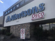 The entrance to an Albertson&#039;s grocery store is shown on Saturday, Aug. 24, 2024, in Cheyenne, Wyo.