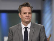 FILE - Actor Matthew Perry participates in the BUILD Speaker Series to discuss the mini-series &ldquo;The Kennedys After Camelot&rdquo; in New York on March 30, 2017.